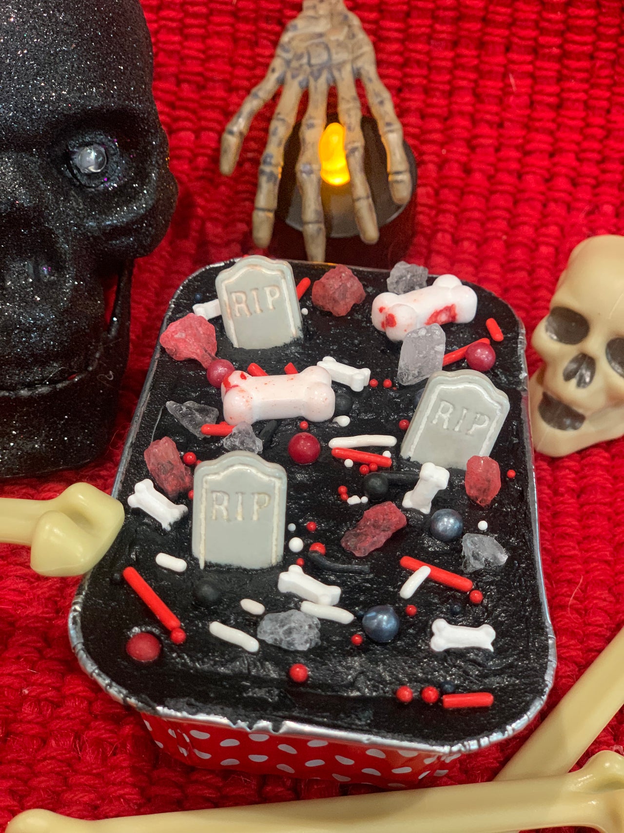 RIP Candy Tombstones Cupcake toppers