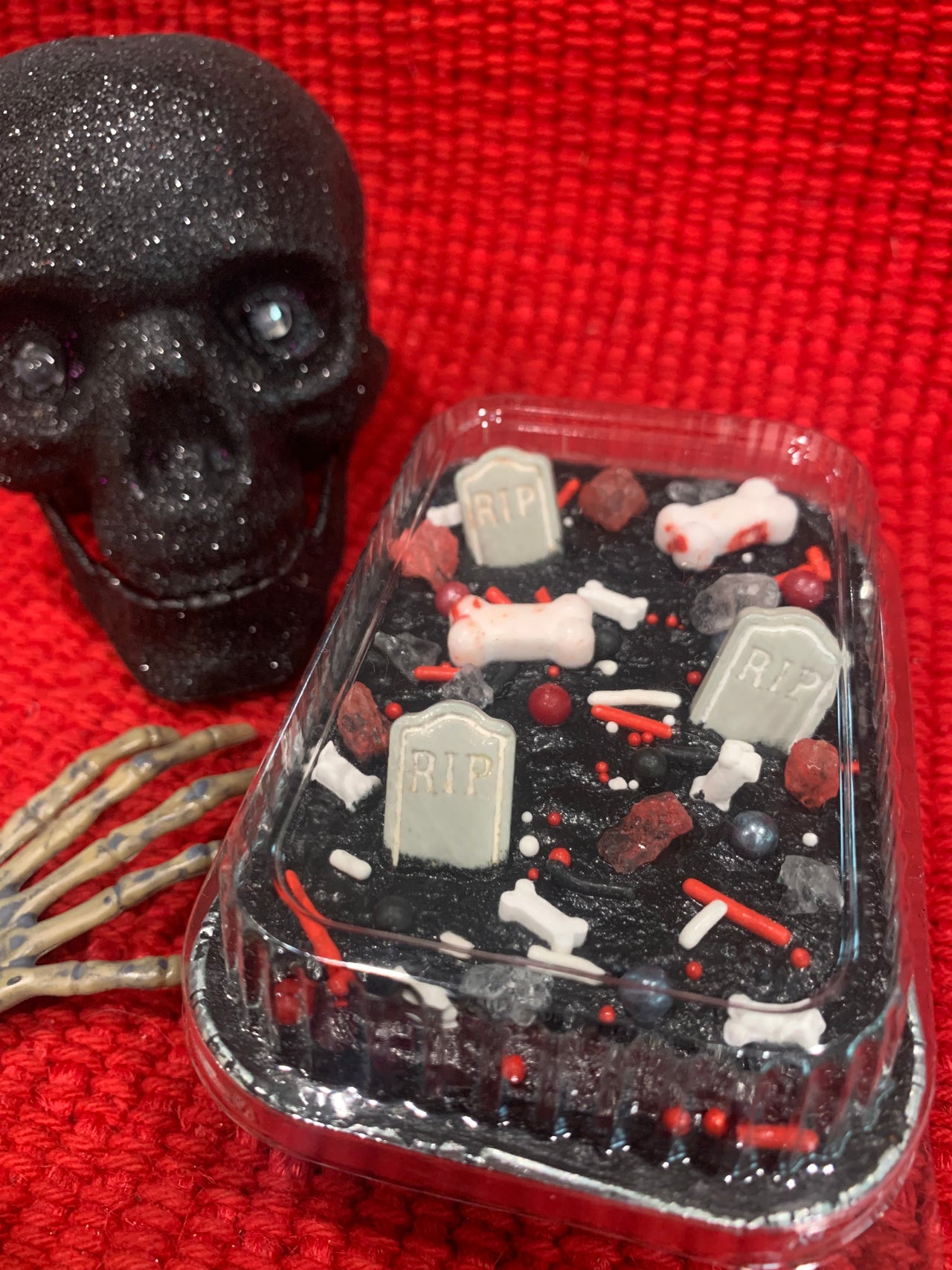 RIP Candy Tombstones Cupcake toppers