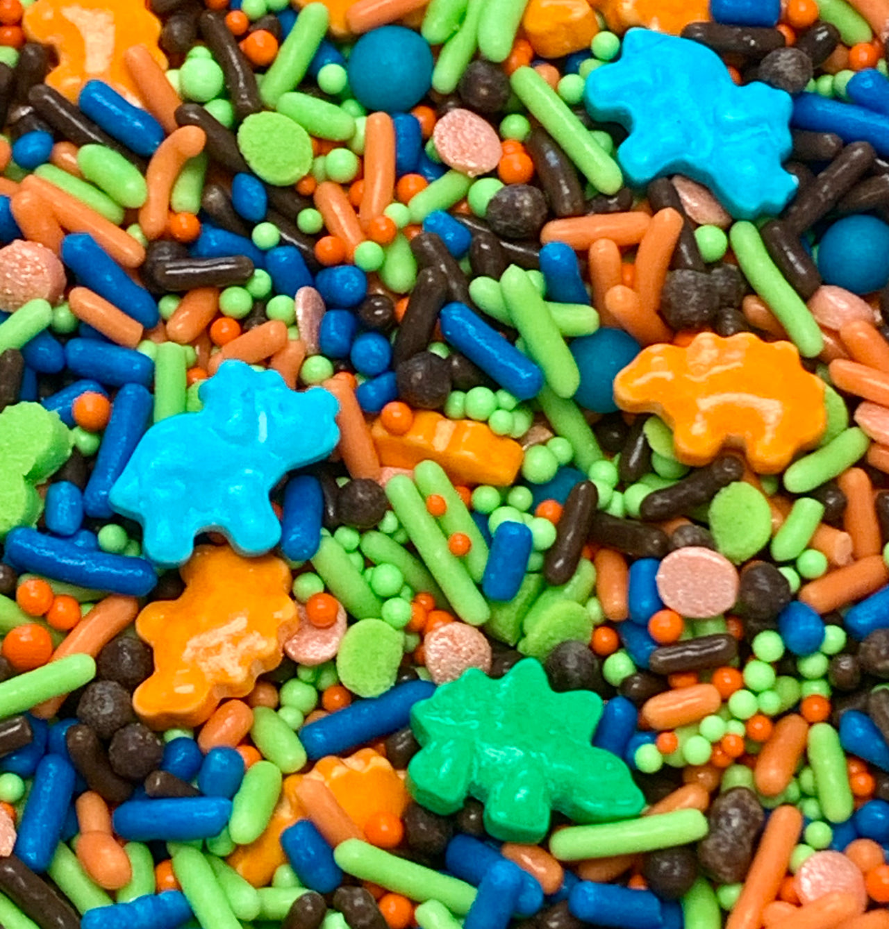 Dinosaur Sprinkles Mix Orange And Blue