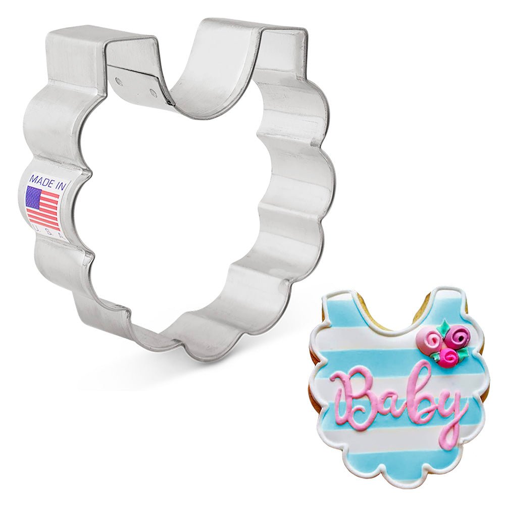 Baby Bib Cookie Cutter - Cool Mom Sprinkles