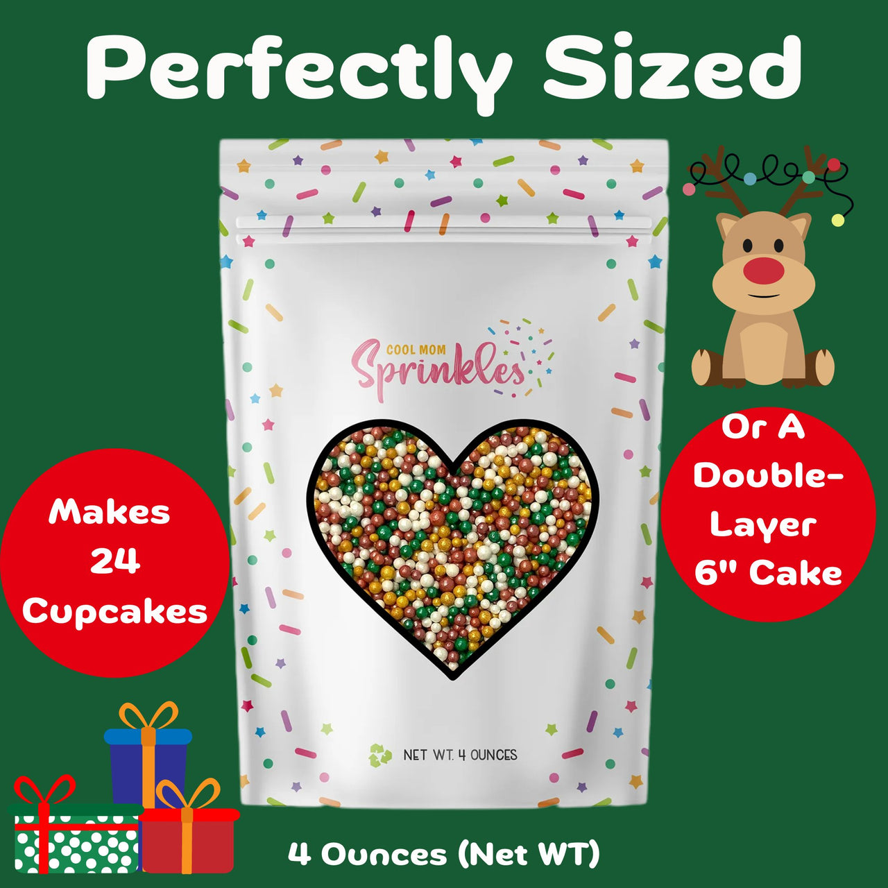 Christmas Gingerbread Nonpareils - Cool Mom Sprinkles