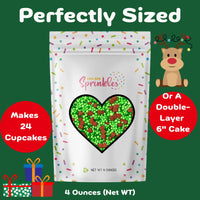 Thumbnail for Christmas Heart Nonpareils - Cool Mom Sprinkles