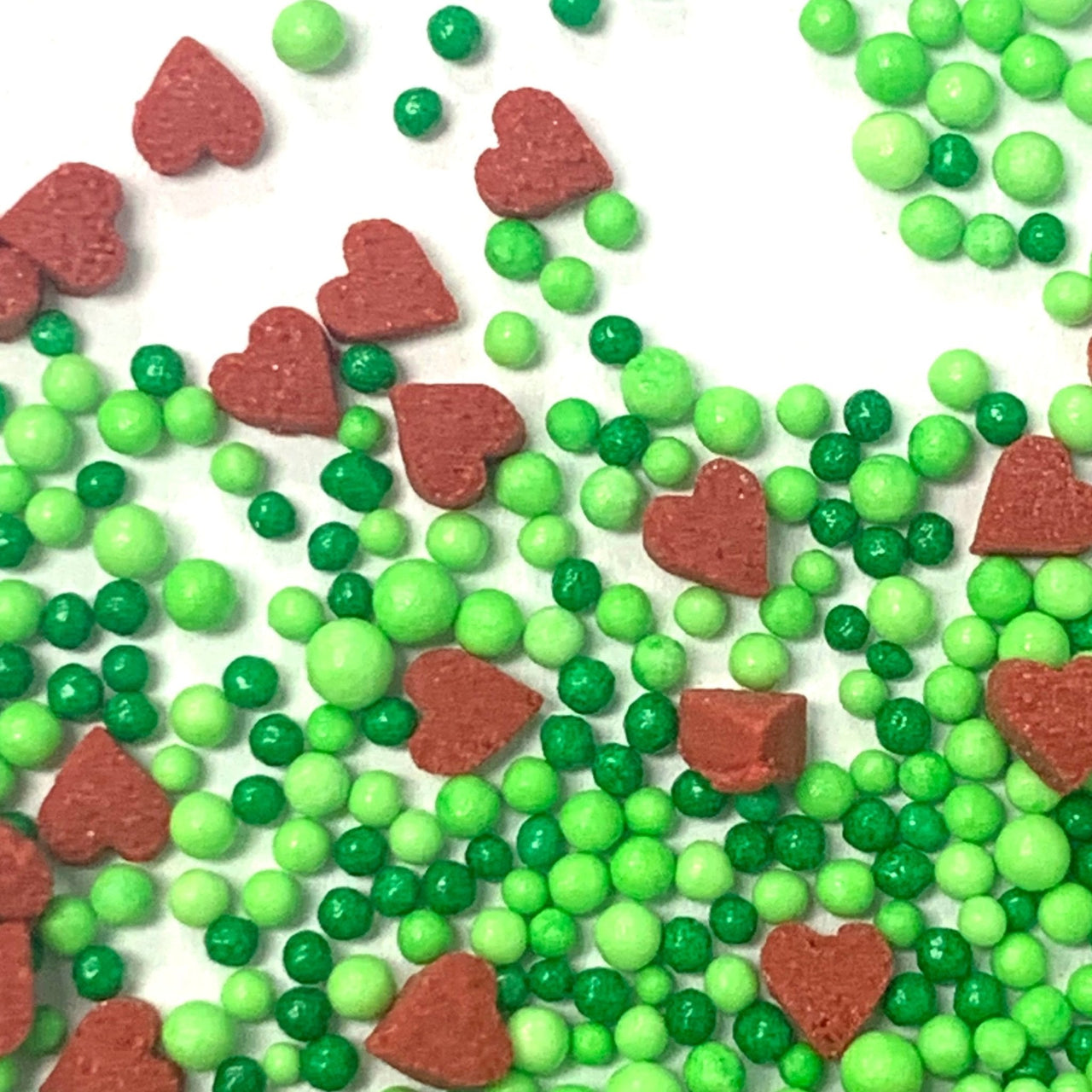 Christmas Heart Nonpareils - Cool Mom Sprinkles