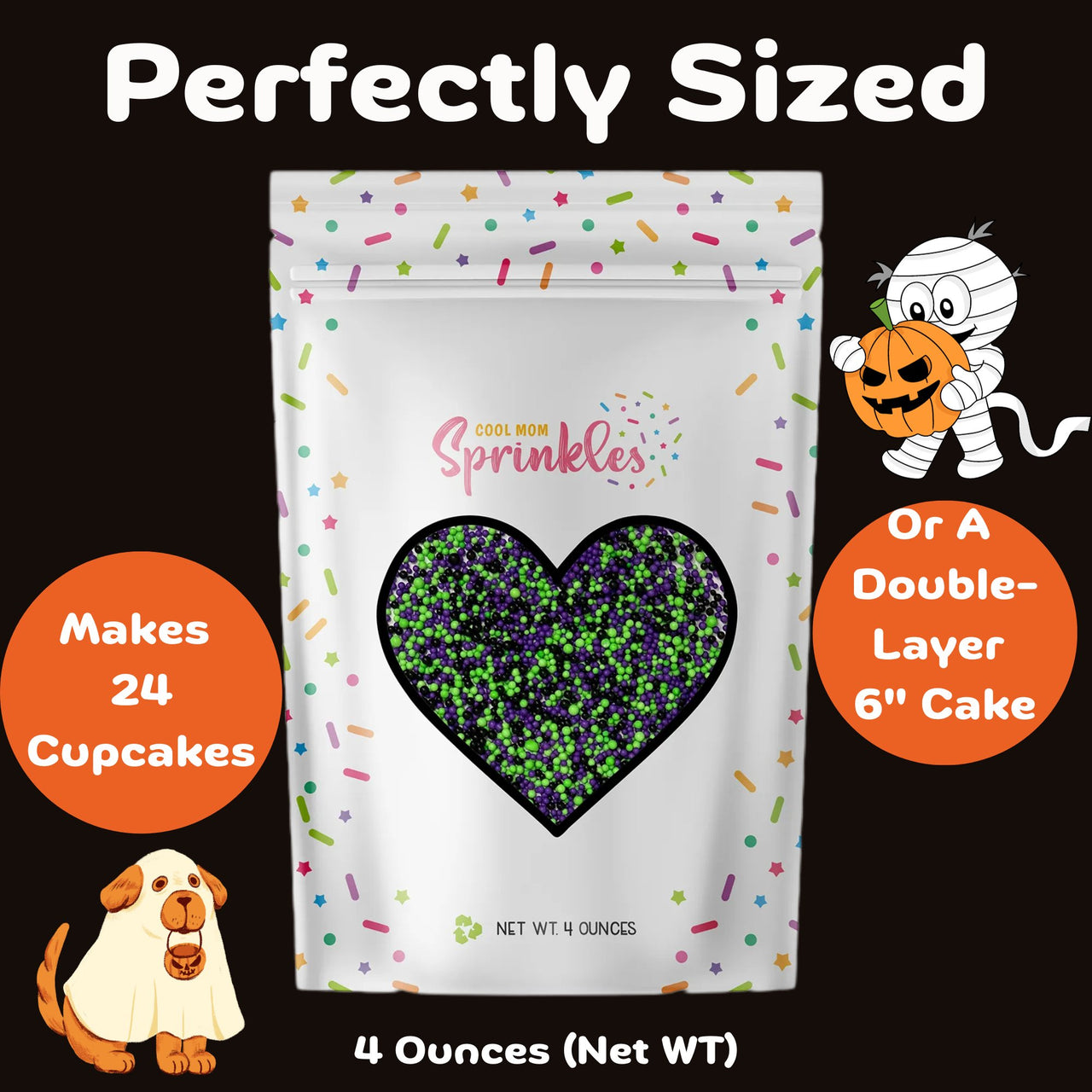 Frankenstein Nonpareils - Cool Mom Sprinkles