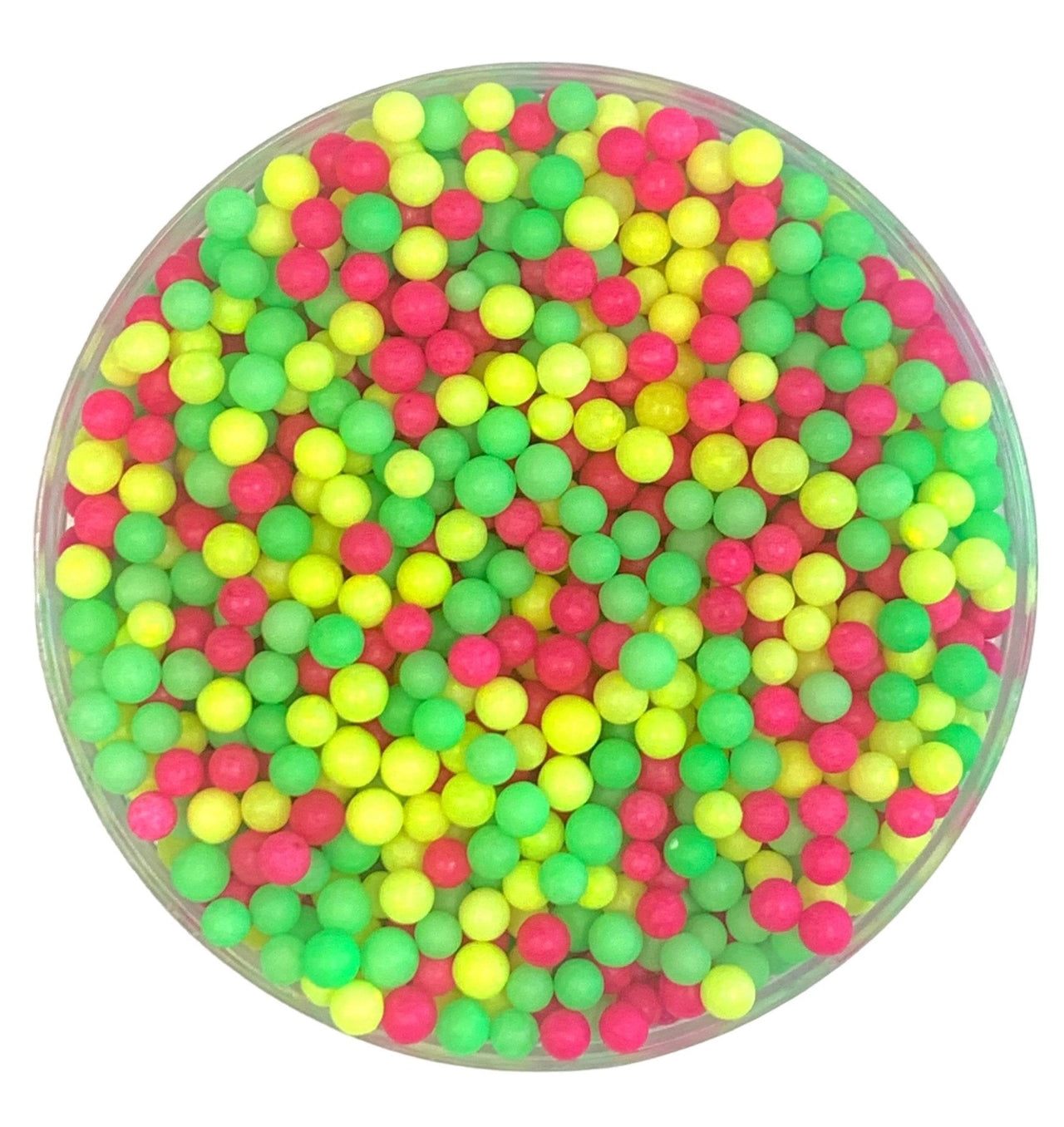 Glowing Neon Mix 4mm Sugar Pearls - Cool Mom Sprinkles