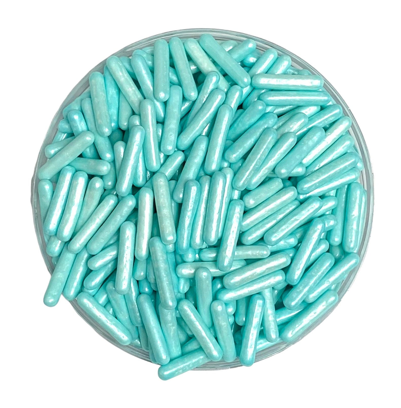 Light Blue Pearlized Rod Sprinkles - Cool Mom Sprinkles