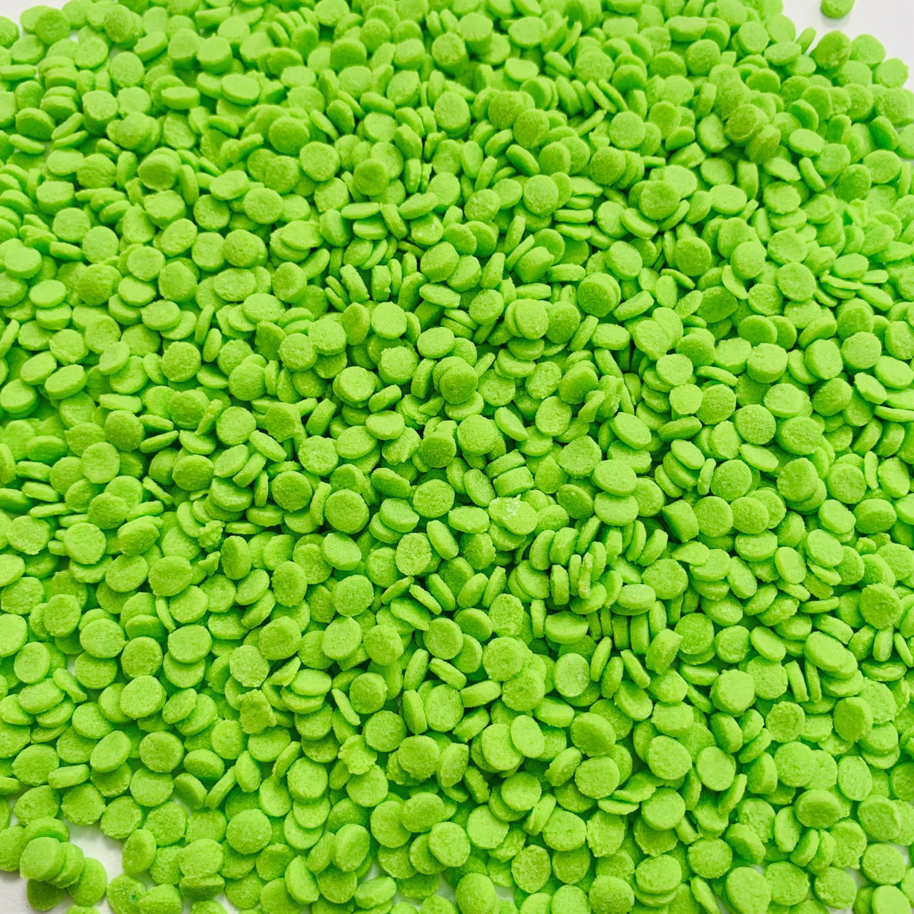 Lime Green Confetti Quins Sprinkles - Cool Mom Sprinkles