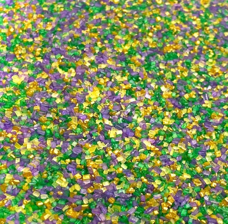 Mardi Gras Sanding Sugar Mix - Cool Mom Sprinkles