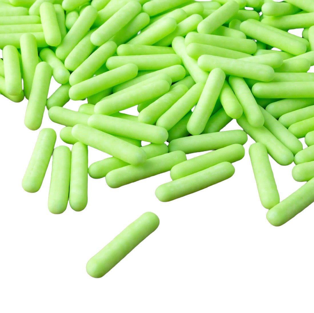 Matte Green Sugar Rod Sprinkles - Cool Mom Sprinkles