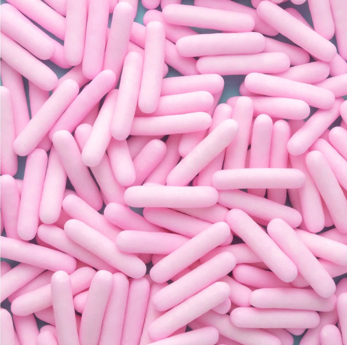 Matte Pink Sugar Rod Sprinkles - Cool Mom Sprinkles