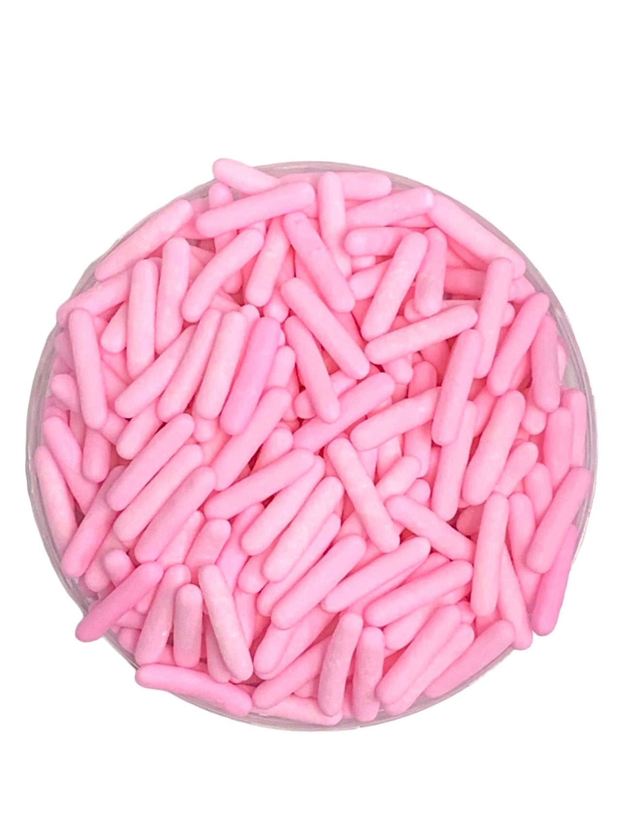 Matte Pink Sugar Rod Sprinkles - Cool Mom Sprinkles