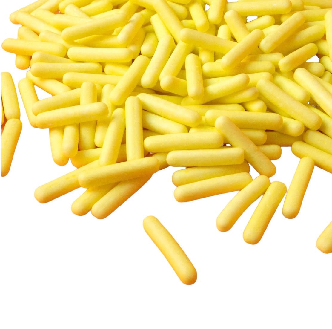 Matte Yellow Sugar Rod Sprinkles - Cool Mom Sprinkles