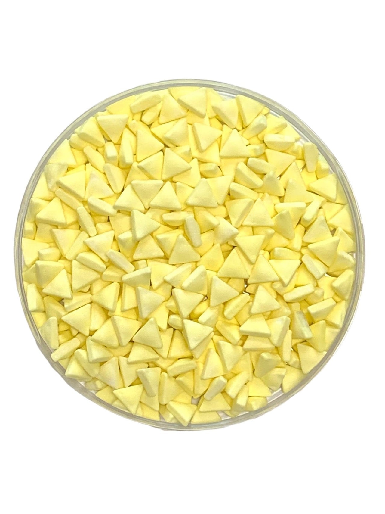 Matte Yellow Triangle Sprinkles - Cool Mom Sprinkles