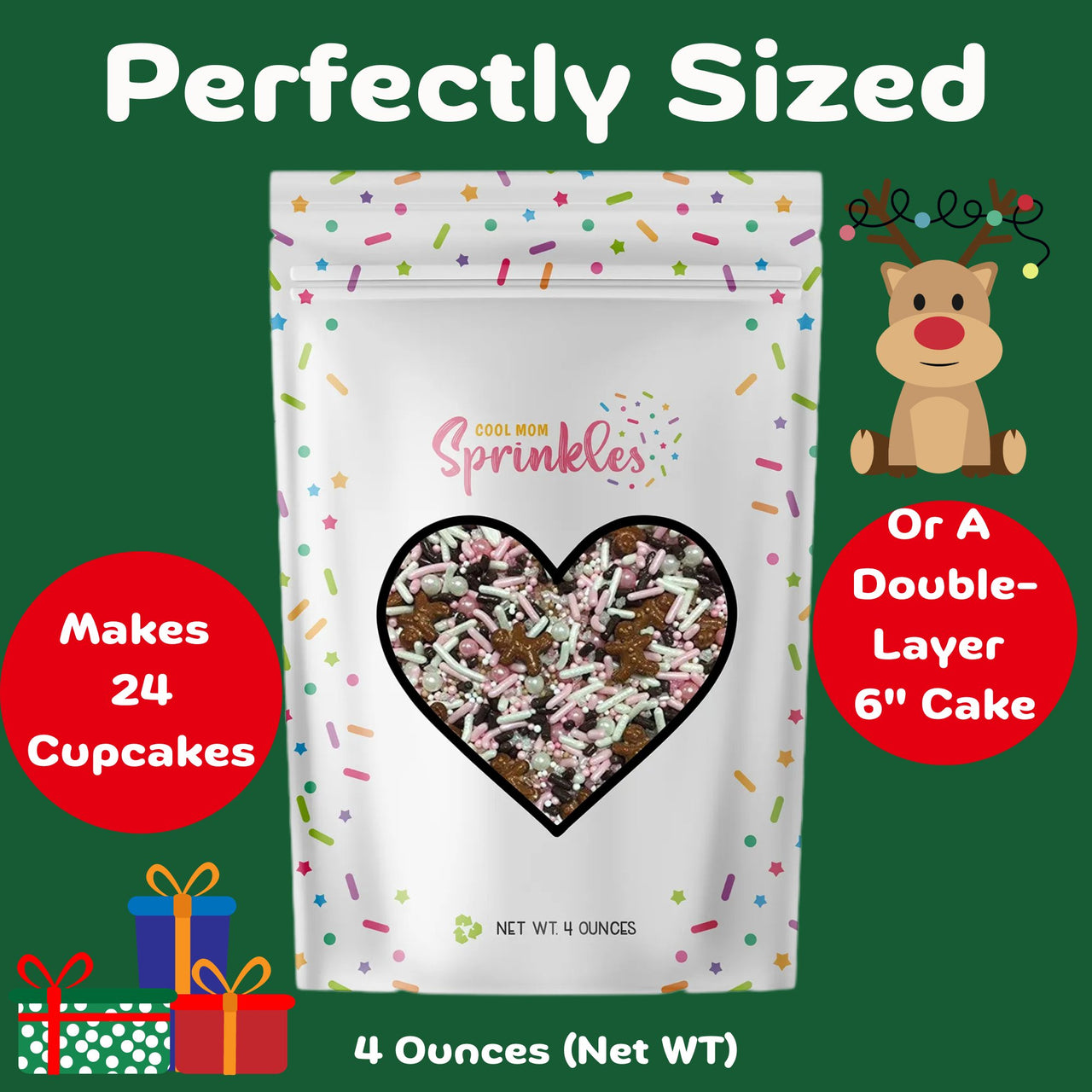 Pink Gingerbread Sprinkles Mix - Cool Mom Sprinkles