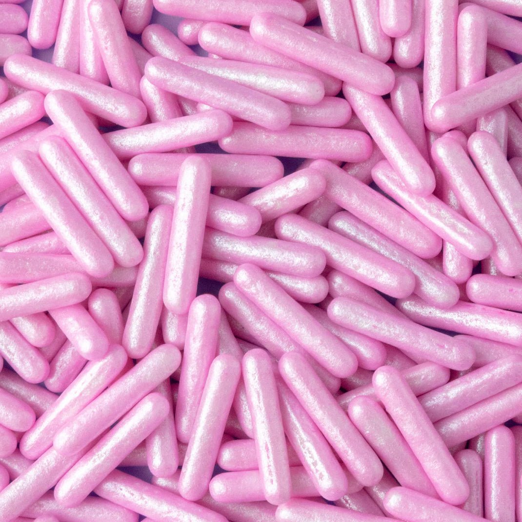 Pink Pearlized Rod Sprinkles - Cool Mom Sprinkles