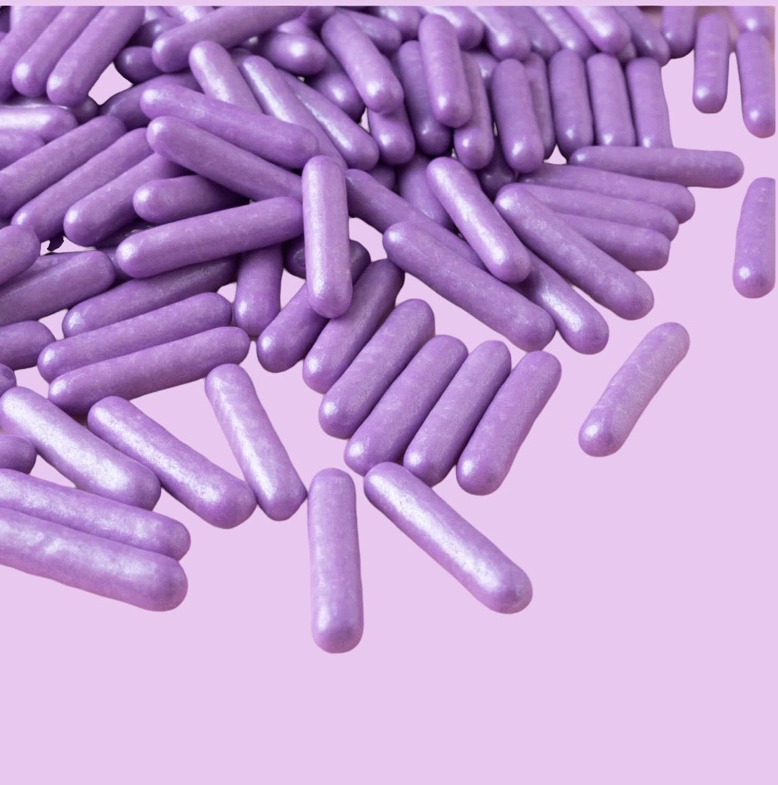 Purple Pearlized Rod Sprinkles - Cool Mom Sprinkles