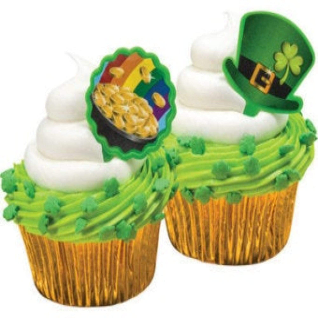 Shamrock Pot Of Gold Cake Toppers (24 Pack) - Cool Mom Sprinkles