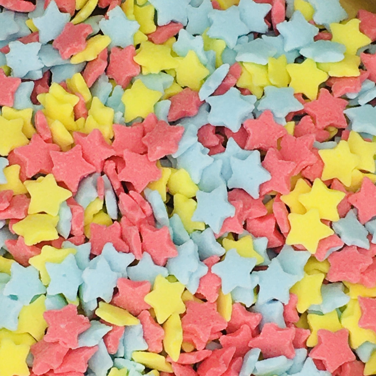 Star Quins Sprinkles Red, Yellow, Blue - Cool Mom Sprinkles