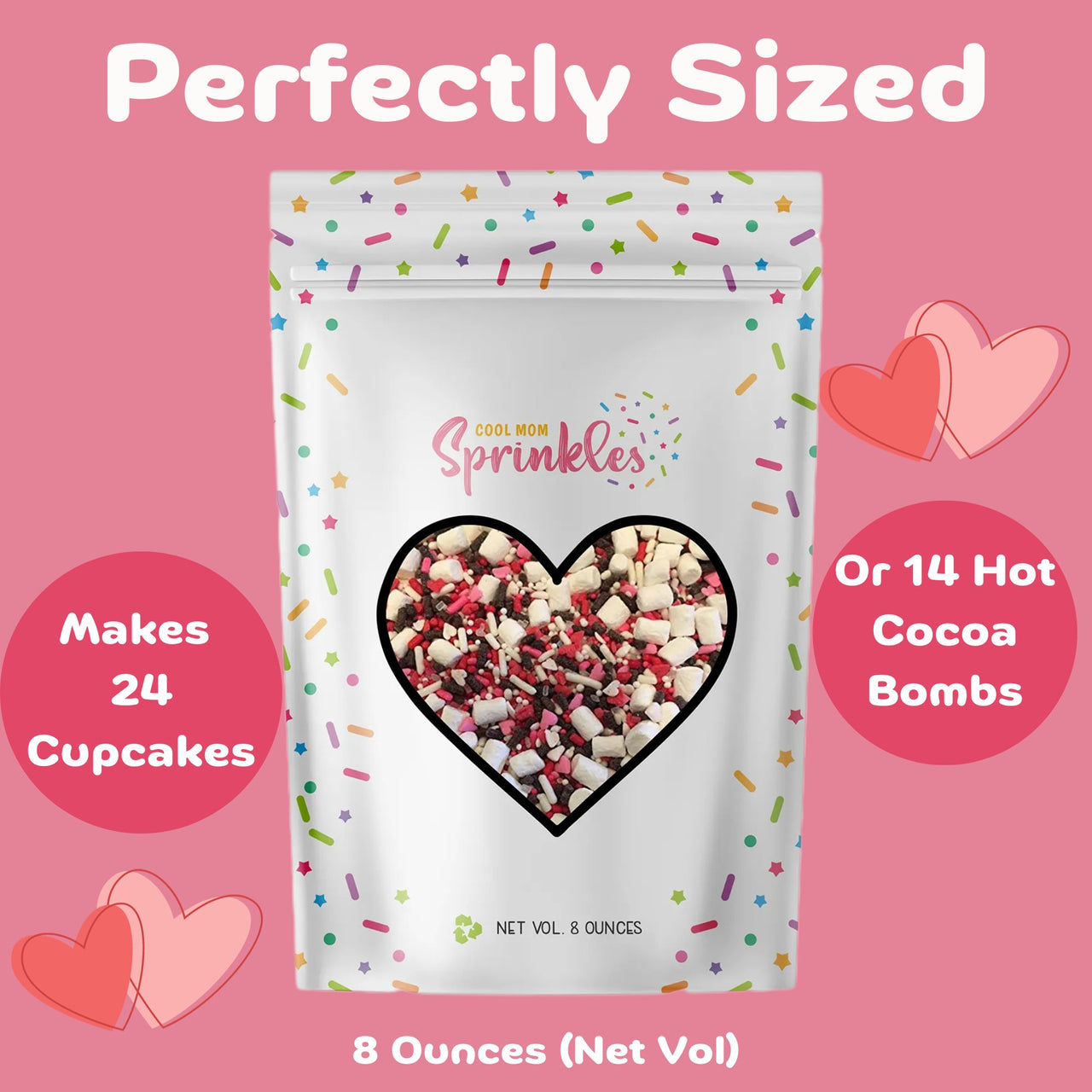 Valentines Hot Cocoa Bomb Sprinkles Mix - Cool Mom Sprinkles