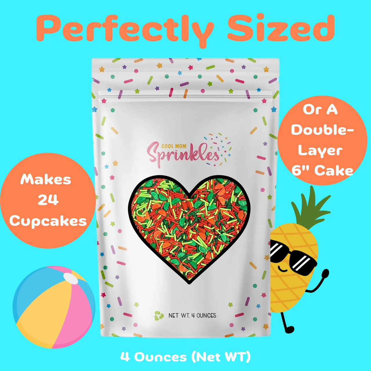 Watermelon Cake Sprinkles Mix - Cool Mom Sprinkles