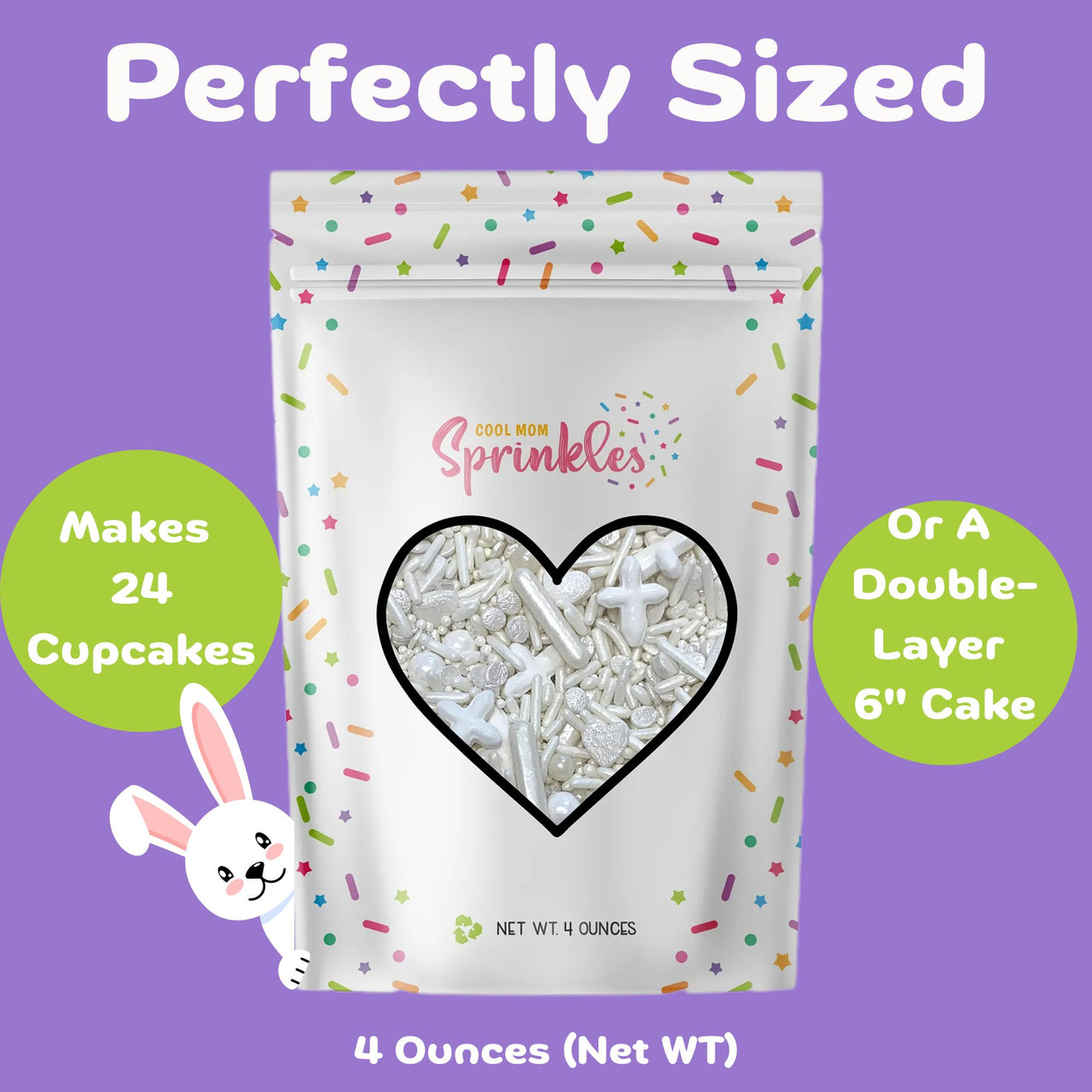 White Cross Sprinkles Mix - Cool Mom Sprinkles