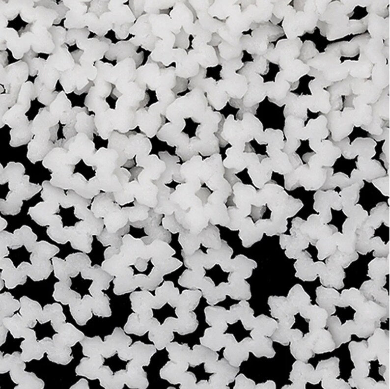 White Snowflake All Natural Confetti Sprinkles 💟