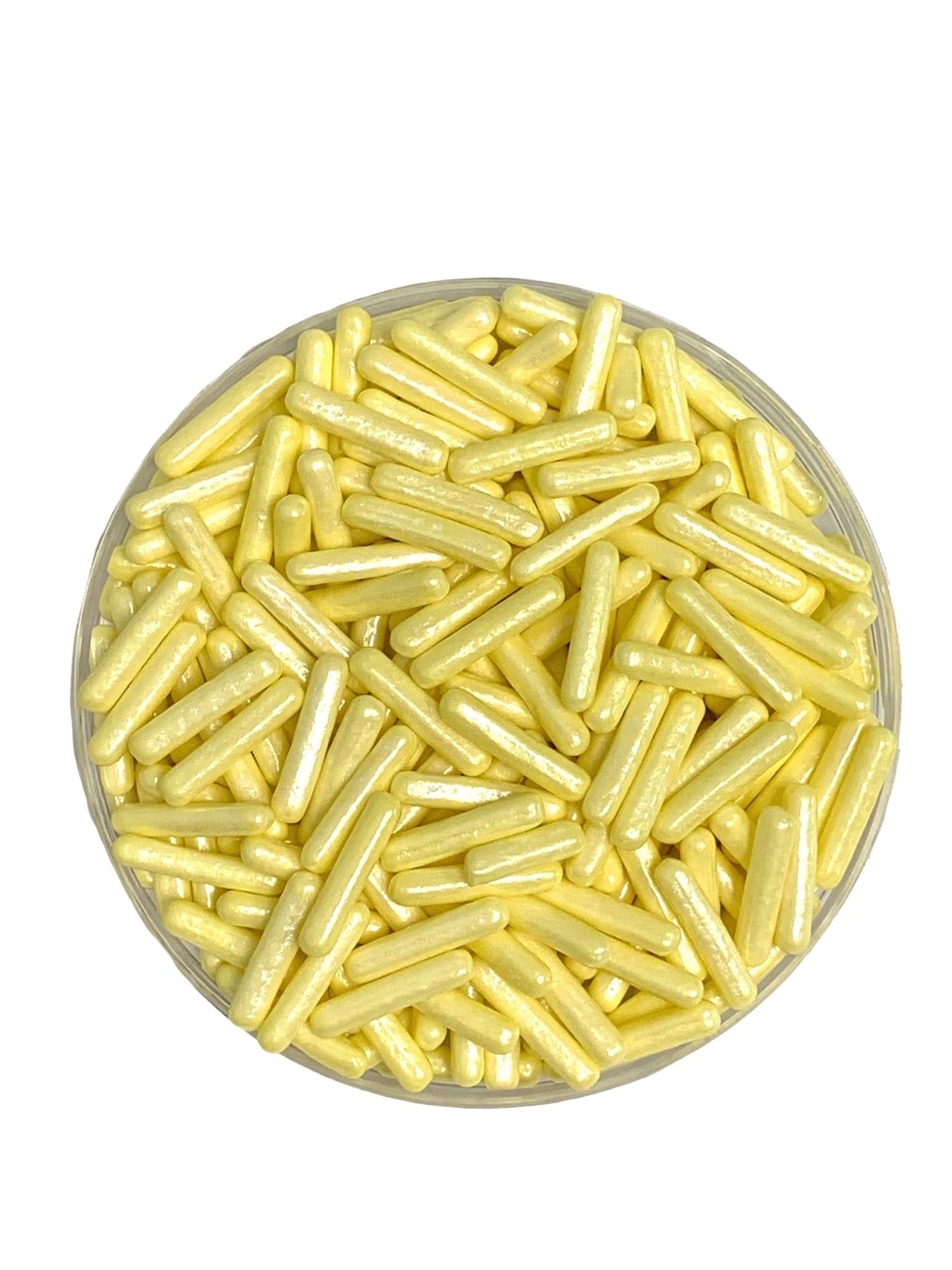 Yellow Pearlized Rod Sprinkles - Cool Mom Sprinkles